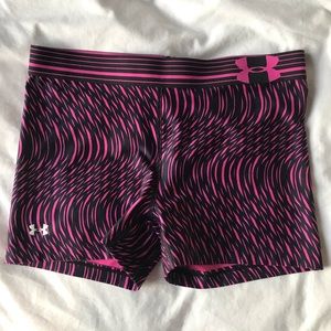 Under Armour Pink Tight Running Shorts Size XS